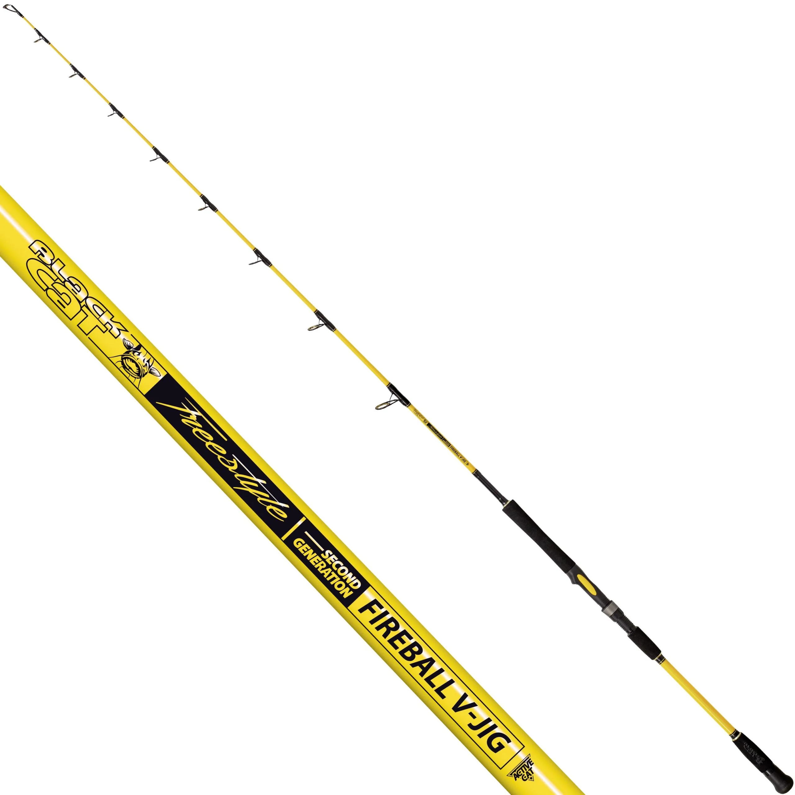Black Cat Freestyle Fireball V-JIG 1.90m 225g 4 Black Cat Freestyle Fireball V-JIG 1.90m 225g - Afbeelding 2