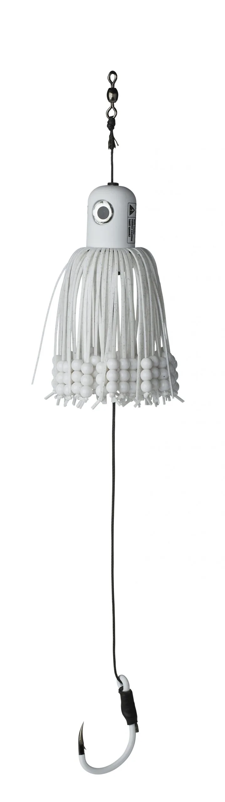 A-STATIC ADJ. CLONK TEASER 33CM 8/0 100G SINKING WHITE 3 A-STATIC ADJ. CLONK TEASER 33CM 8/0 100G SINKING WHITE